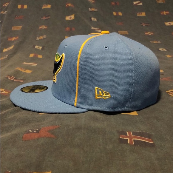 New Era Accessories Lids Hat Drop Powder Blue Piping Collection